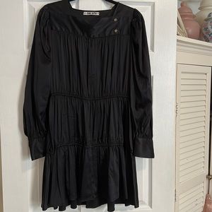 Ciao Lucia black satin dress.